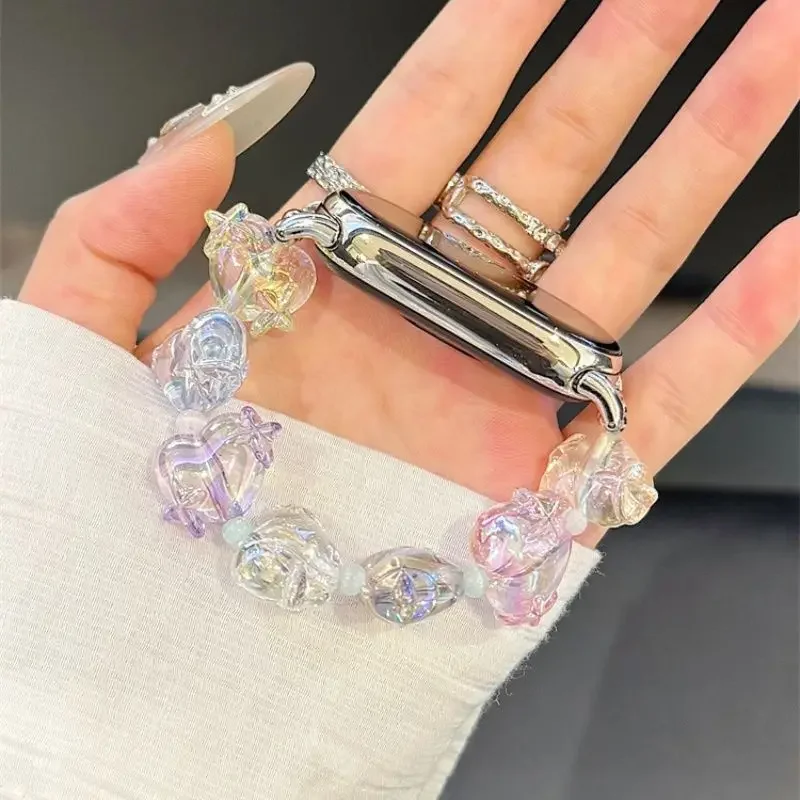 

Colorful star bead strap suitable for Xiaomi Band 8Pro/9Pro，8/8NFC/9/9NFC/10/10NFC，For Mi band 3/4/5/6/7， For Redmi Watch5/4