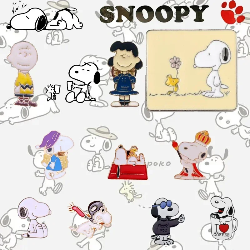 

Delicate Snoopy Anime Enamel Pin Cartoon Cute Lapel Pin Shirt Bag Back Pack Hat Brooch Badge Decoration Birthday Gift for Friend