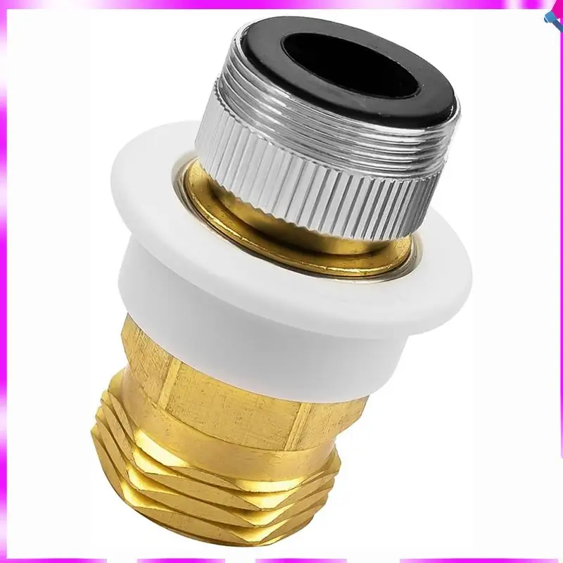 

N96R Dishwasher Faucet Adapter With Snap Coupling, Fits 15/16"'-27M Or 55/64"'-27F X 3/4"' GHTM For Sink Connections