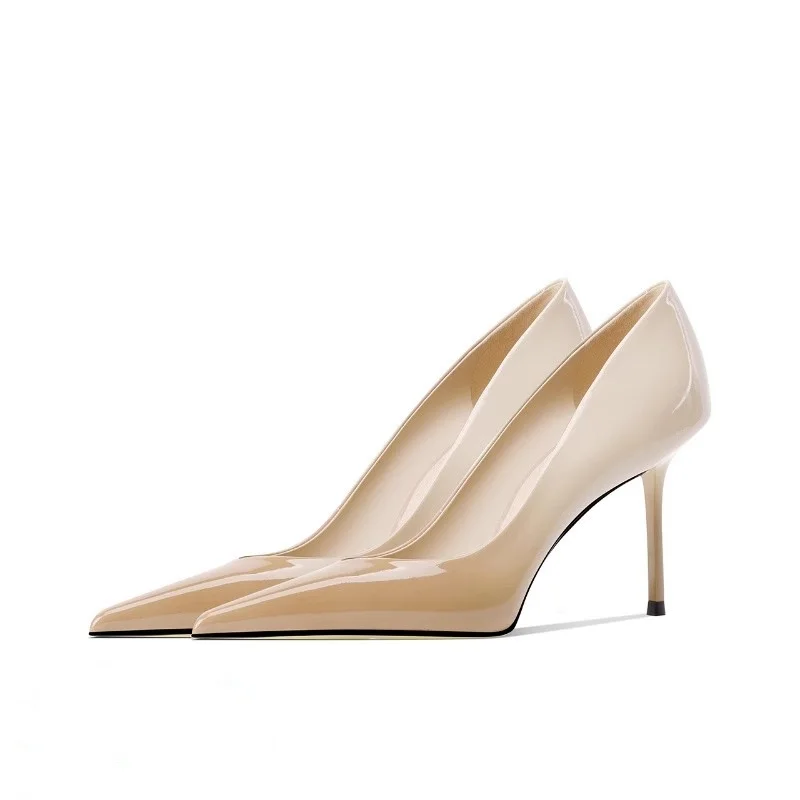 

Модные женские туфли-лодочки на высоком каблуке с градиентом омбре, новый роскошный дизайн, элегантные туфли на шпильке для лета, весны, телесного цвета, черный кофейный цвет