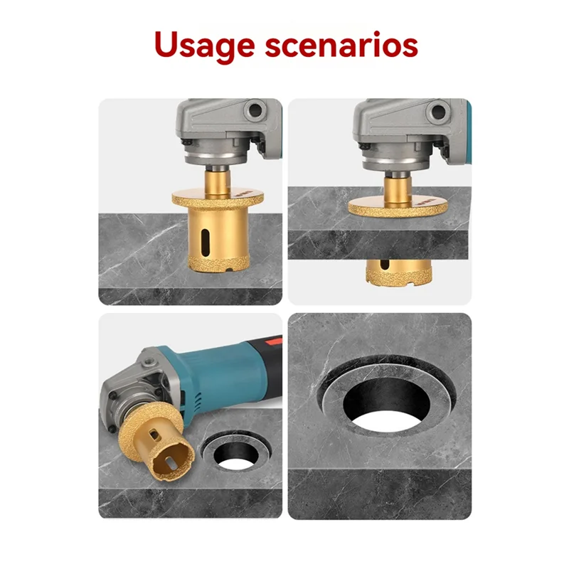 

AA21-M10 Vacuum Brazed Hole Drill Diamond Hole Saw Drill Core Bits For Marble Tiles Porcelain Tile Washbasin Hole Opener