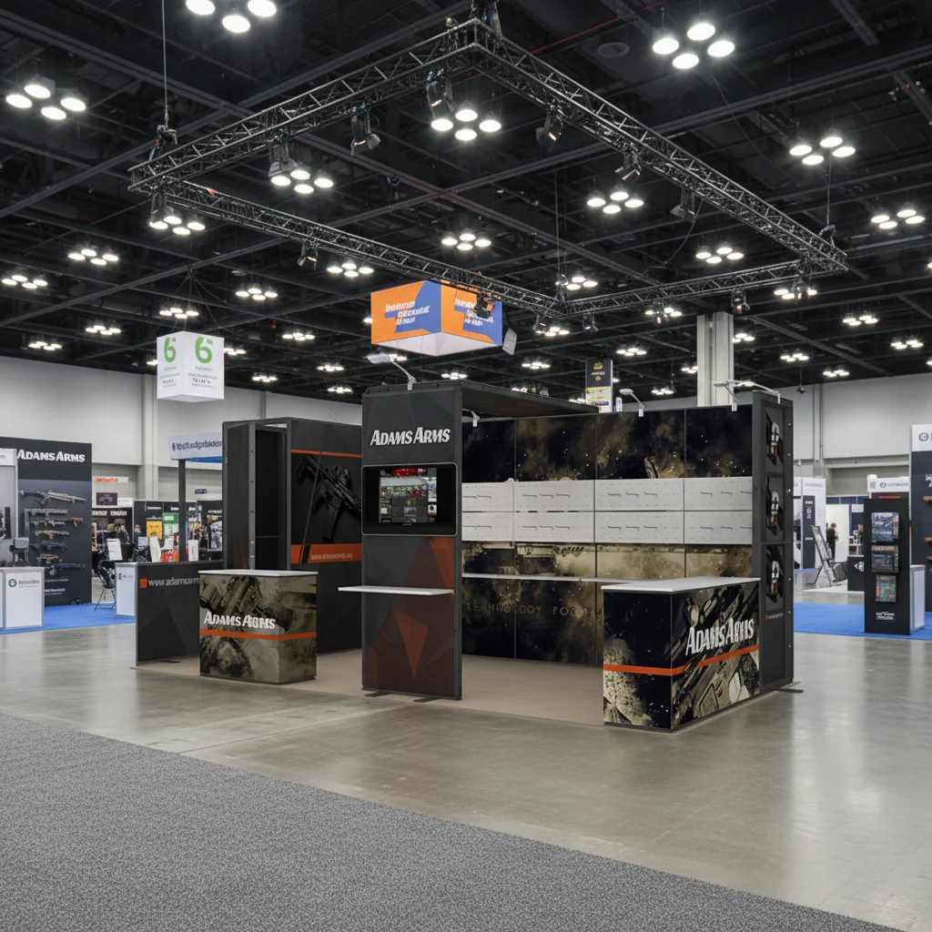 DIY Aluminum Dye Sublimation Modular 10x20/20x20 Custom Logo Exhibition Booth Stand Trade Show Booth