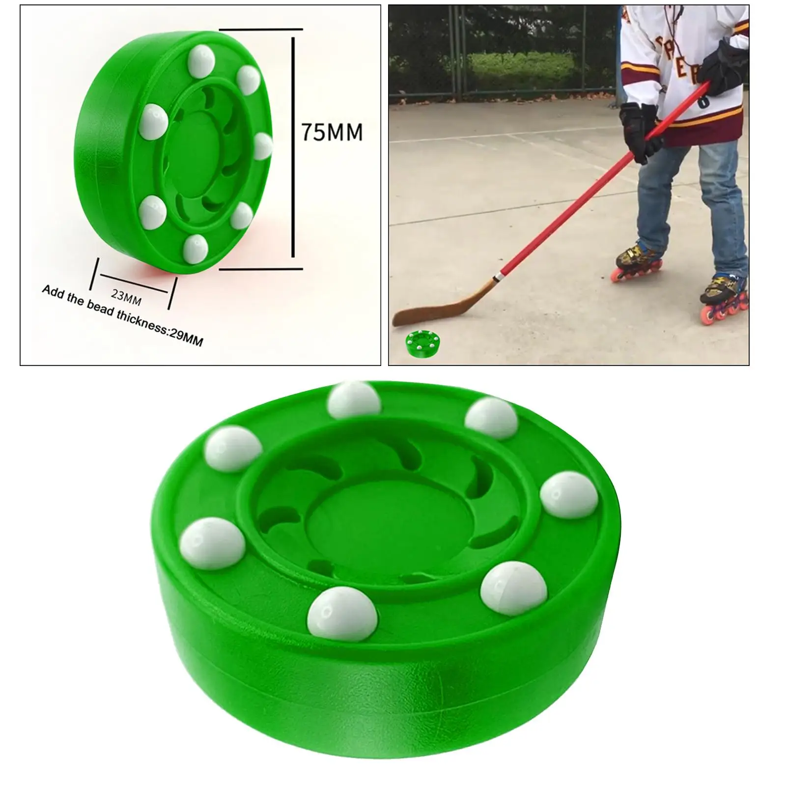 

Durable 7.5x2.5cm Roller Hockey Standard Official Pucks Rollers