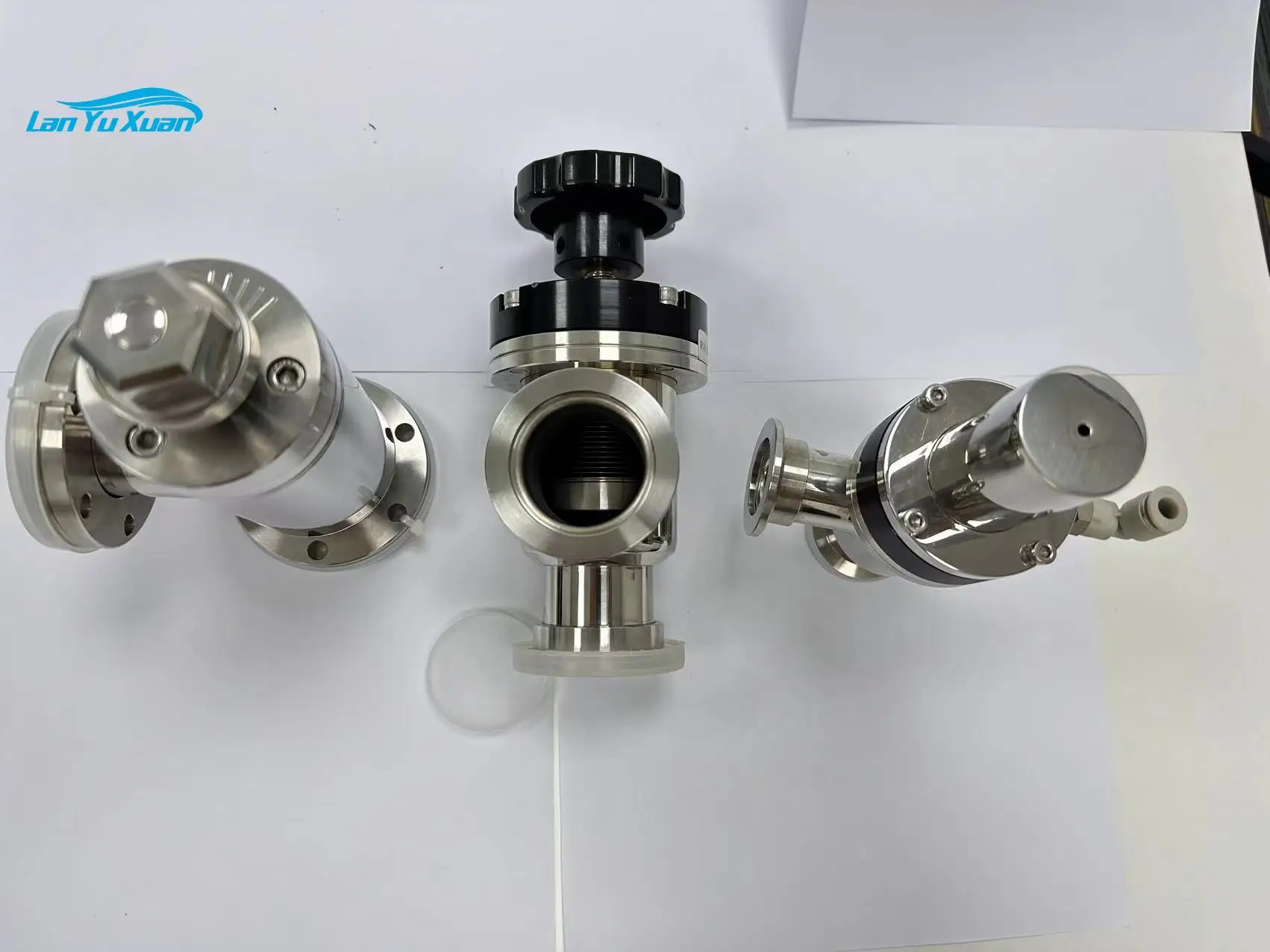 High Quality Manual Angle Valve with Bellow for High Vacuum Application Vacuum Angle Valve