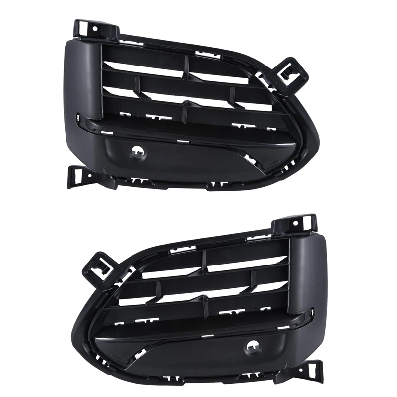 2PCS Front Bumper Outer Grille Cover Replacement Accessories Fit For BMW X6 F16 2015-2019 51117319777, 51117319778