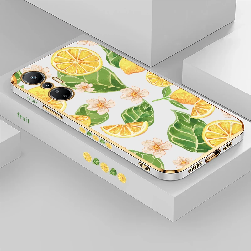 حافظة لهاتف انفينيكس تكنو بوفا 3 4 برو 5G 5 6 Pro Neo 2 Pop 8 5 LTE 6 غطاء مقاوم للصدمات بنمط الفاكهة والبرتقال #1