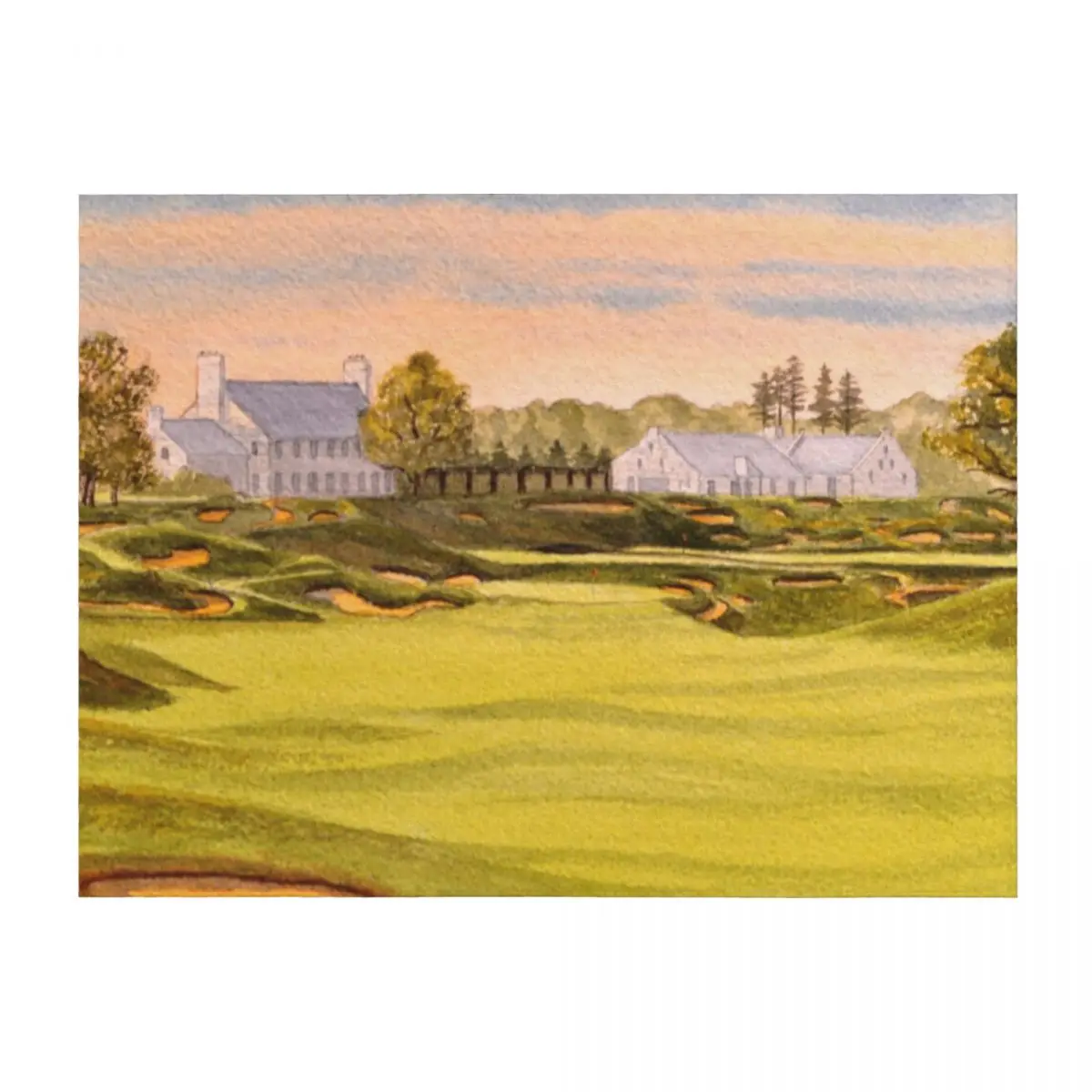 

Whistling Straits Golf Course 9th And 18th Greens Throw Blanket Picnic Sofa Sofa Quilt Thermal Blankets