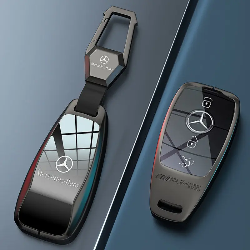 Mercedes Benz GLC300L keycase new high-end feeling GLE350 car GLB220 men and women A200L shell C260L buckle
