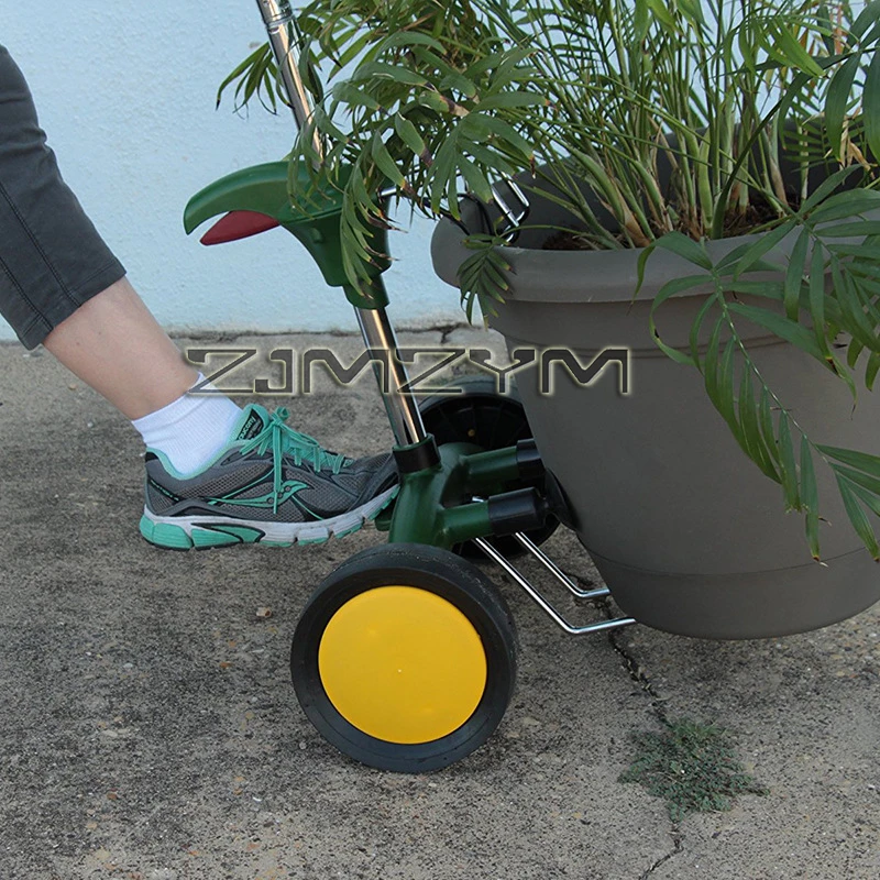 Household Gardening Flower Pots Pushing Carts - Lightweight Design for Easy Transport of Green Plants