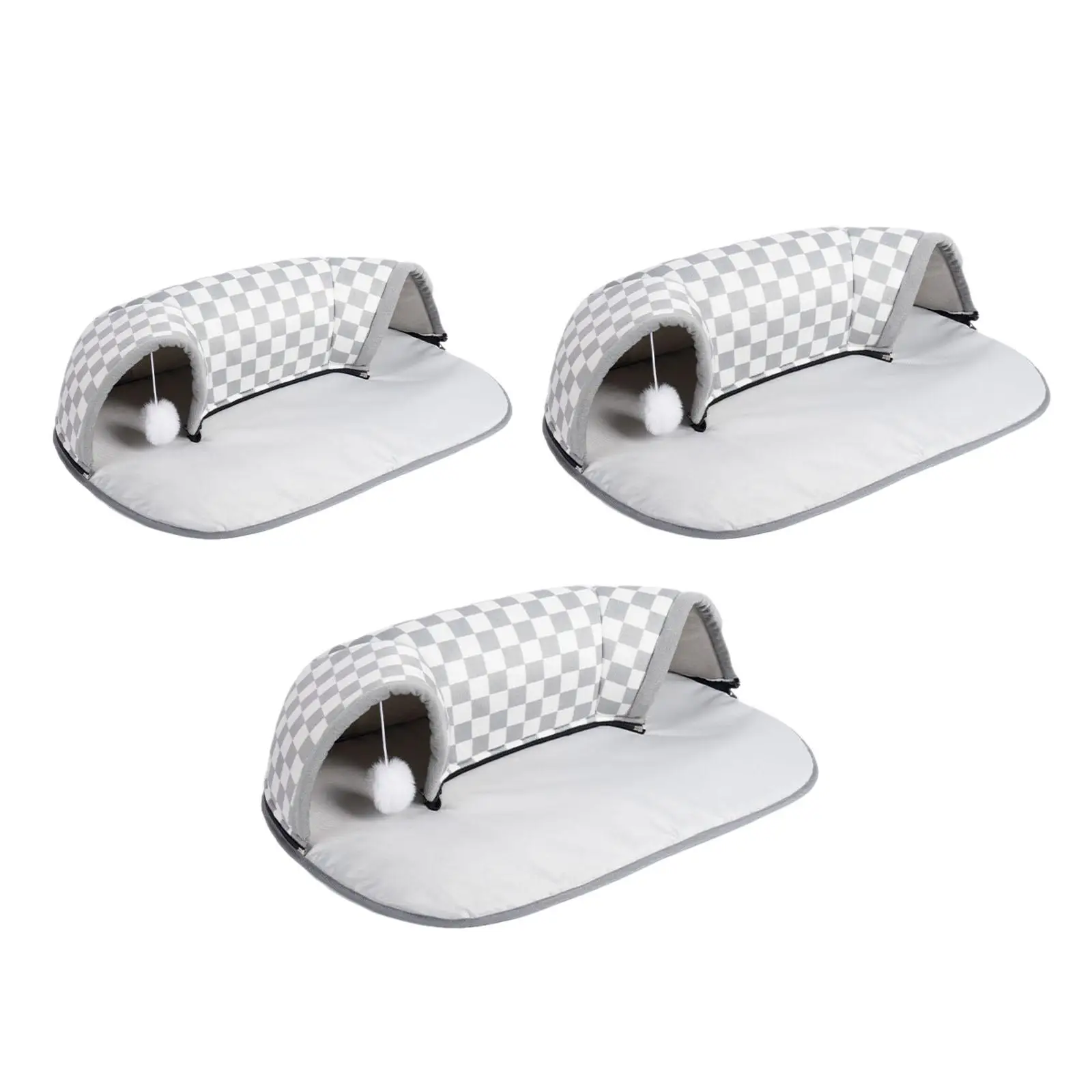 Creative Pet Cat Tunnel Bed Kitty Training with Removable Mat Top Pet Tunnel for