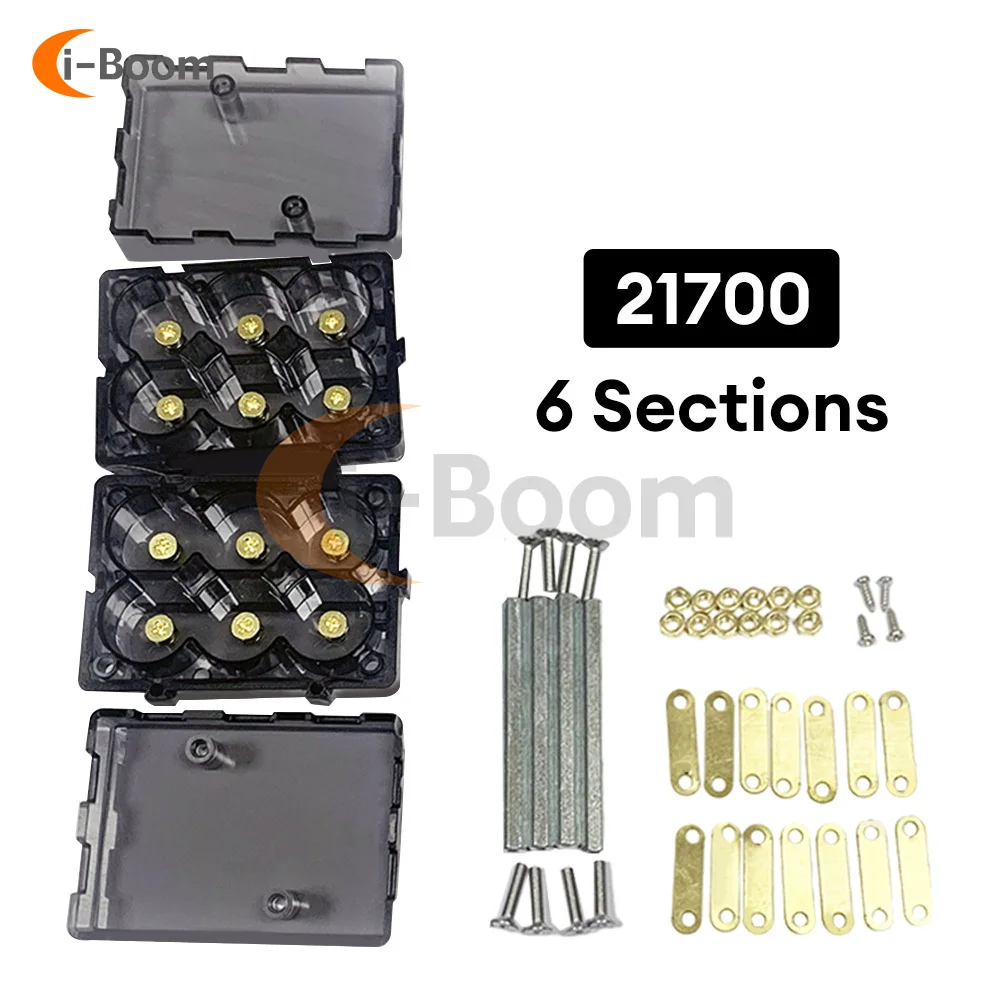 DIY Battery Box Battery Base Stand 18650 21700 6/8 Cells Battery Powered No Soldering Mobile Storage Case