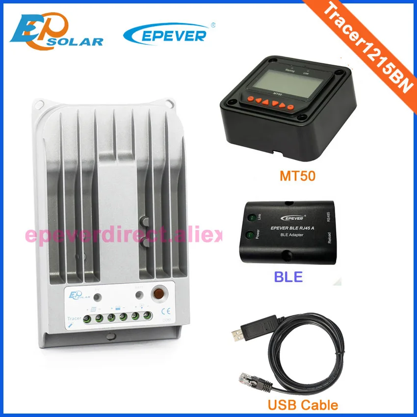 

10A Tracer1215BN mppt controller wifi function Max Pv Input 150v with USB and MT50 remote meter