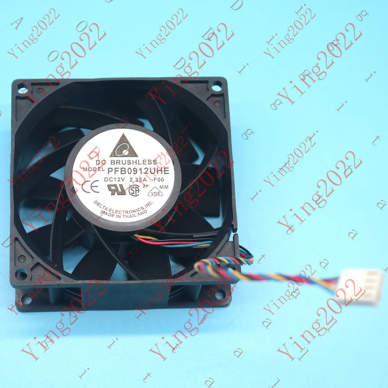 L... 1PC for DELTA PFB0912UHE DC12V 2.35A 90*90*38mm Violent Fan 4pin New 3