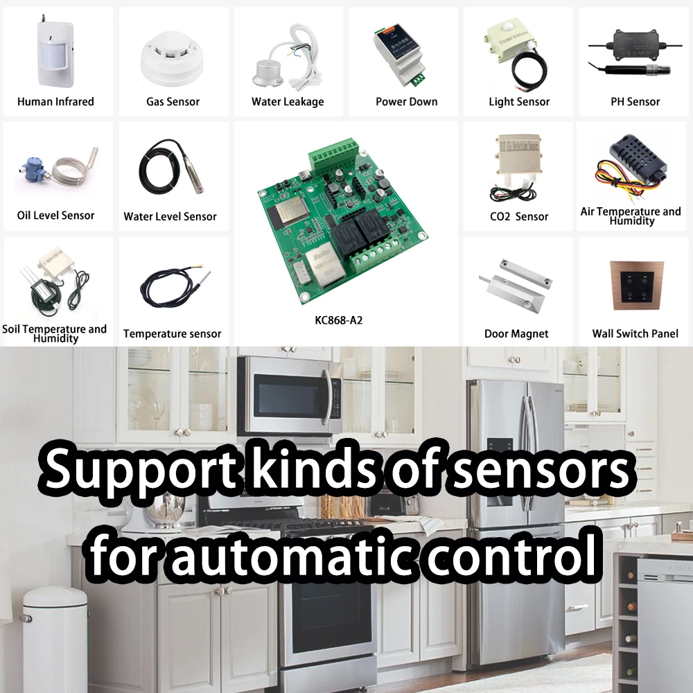 A2 ESP32 ESPHome Development Relay Board Support 4G/2G Module Home Assistant Tasmota Arduino RS485 I2C Tuya IFTTT Temperature