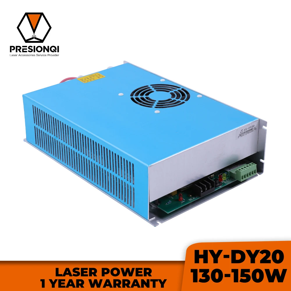 

PRESIONQI HY DY20 CO2 Laser Power Supply 100-150W For RECI Series W6/Z6/S6 W8/Z8/S8 Tube Engraving / Cutting Machine Accessories