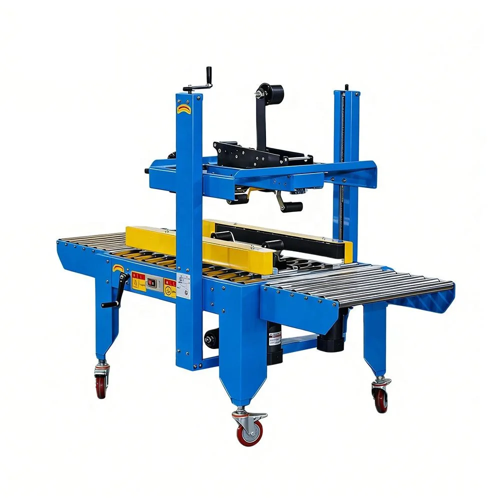

Semi-Automatic Side Drive Tape Sealer Express Parcel Tape Sealer Case Carton Box Tapping Machine