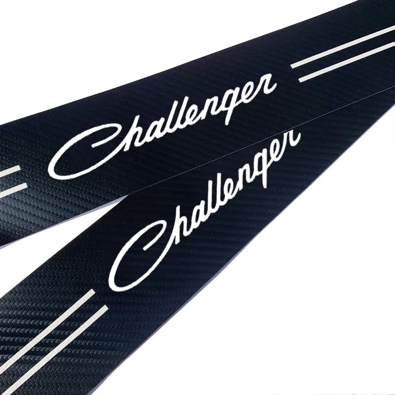 Doorsill Protective Sticker Tape Carbon Fiber Anti-Scratch Stickers Interior Accessories for Dodge CHALLENGER Car Accessories view 2