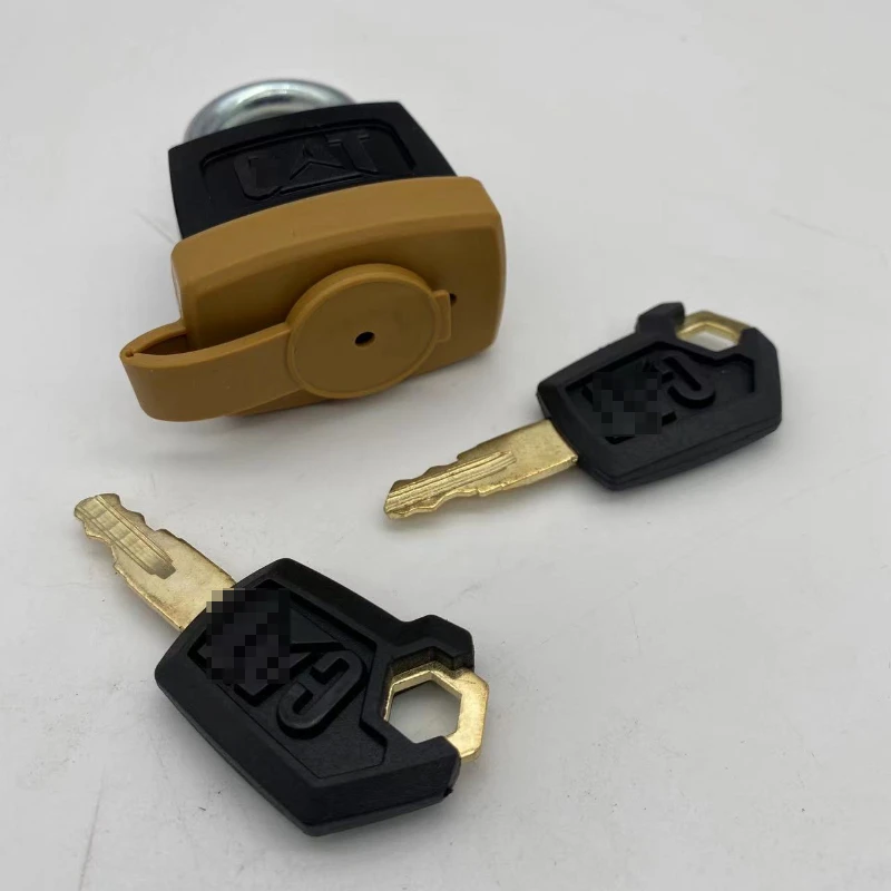 For Caterpillar Excavator CAT312 315 320 323 324 329 336 345 374C D Diesel Tank Cover Padlock Outer Fuel Tank Lock anti-theft