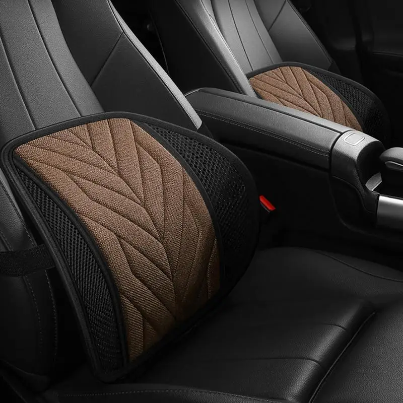 Car Chair Back Support Massage Cushion Mesh Relief Lumbar Brace Car Truck Office Home Cushion Seat Chair For Driving Ergonomic