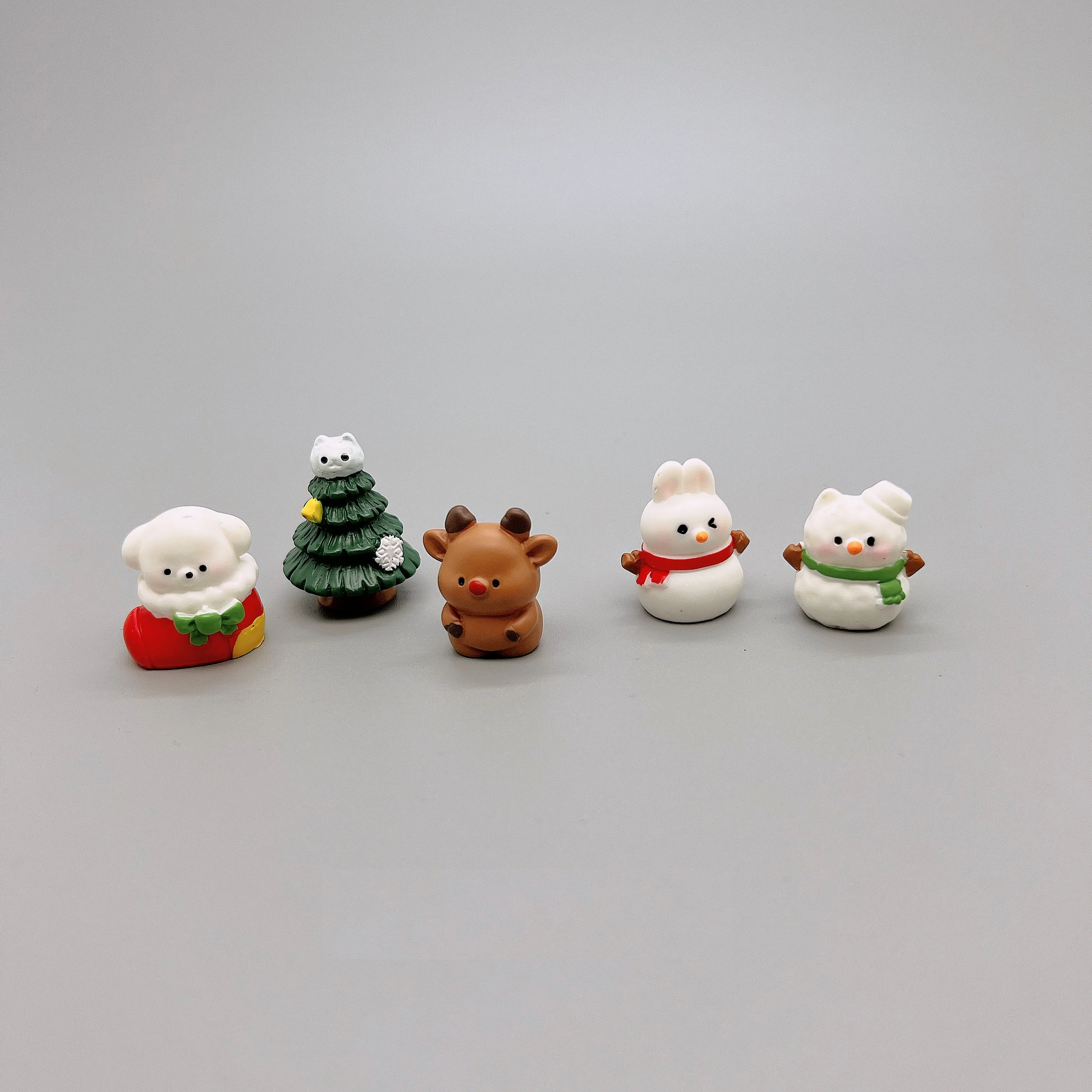 Santa Claus Christmas Tree Healing Ornament Car Console Office Desk Workstation Decoration