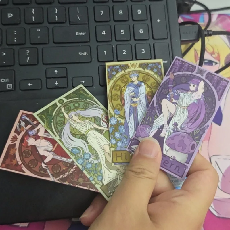 4Pcs/Pack 2025 Retro Cute Anime Merch Fans Collection Character Card Birthday Gift