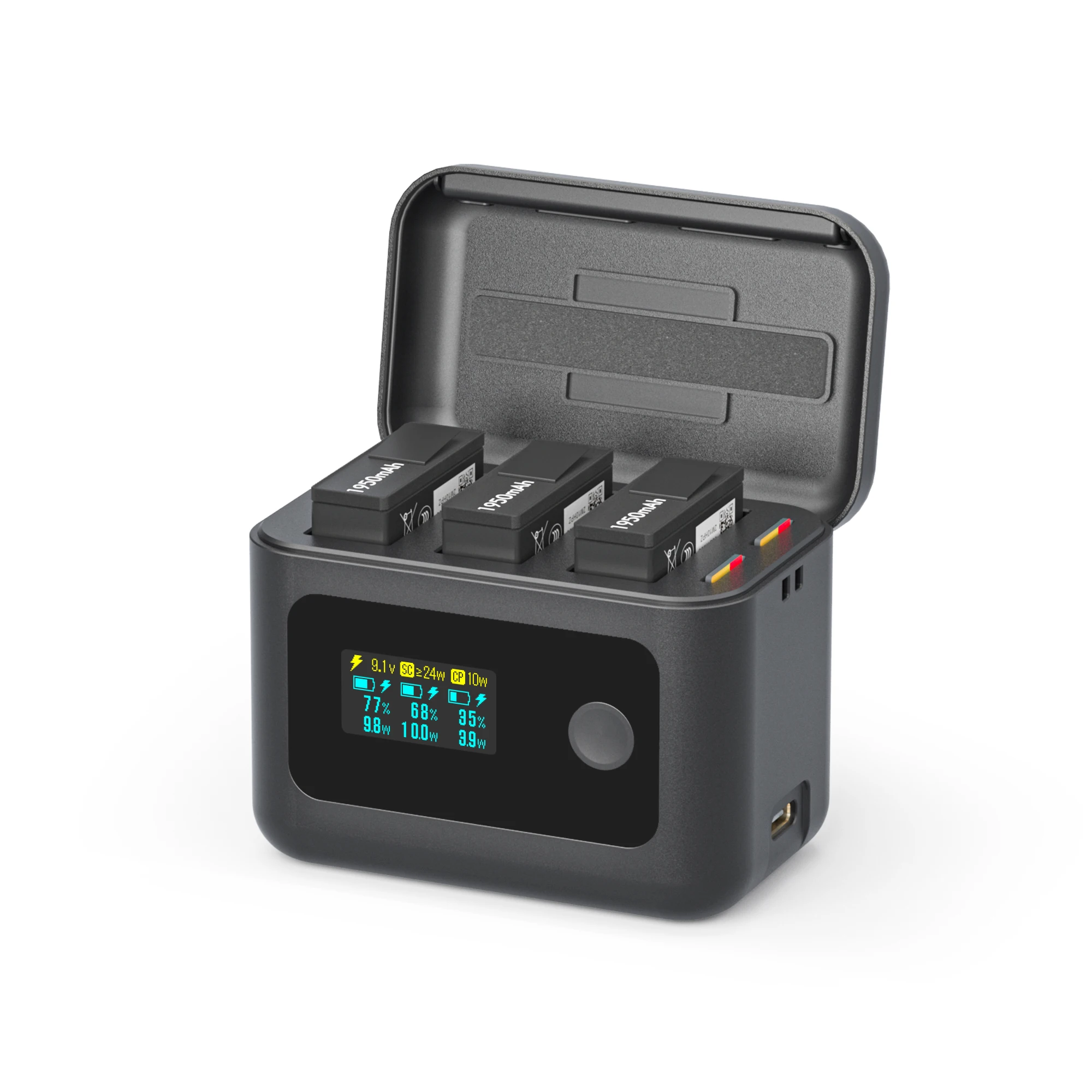Charging Box for dji OSMO 360/Action6/5Pro/Action4/3 Charger Hub Charger Power USB-C Battery Accessories - Detail 1