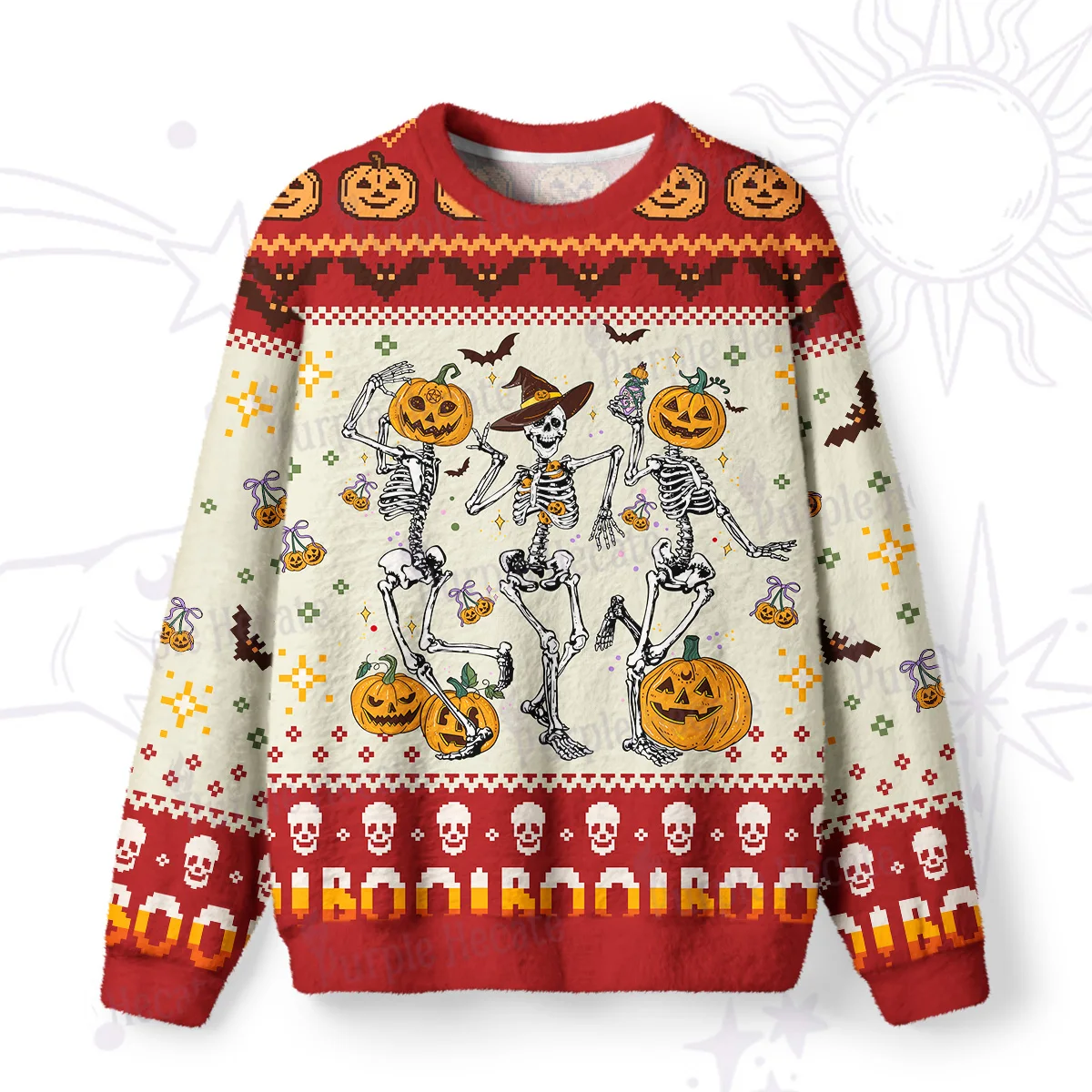Y2K Women's Autumn and Winter Season Top, Home Casual Hoodie, Witch Print Loose Long Sleeved Hoodie S-XXXL Size