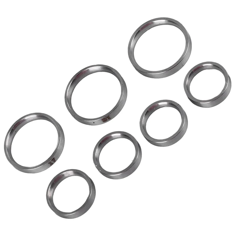 リングサイザーツール、リングゲージフィンガーサイザー測定リングツール33個リングサイザー測定ツールステンレススチールリングサイザー-ABLI