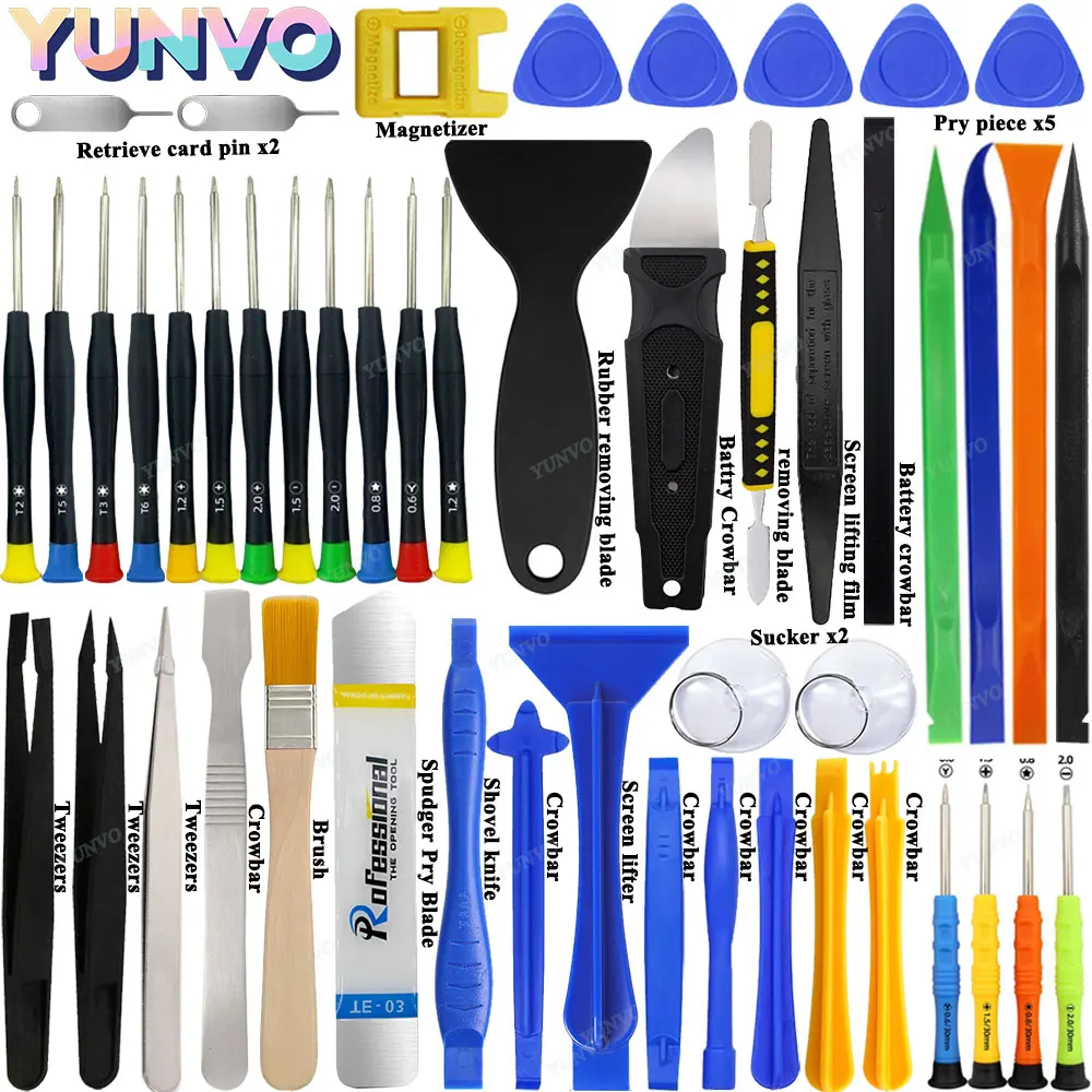 Mobile Phone Disassembly Repair Tools for Apple Android Set Opening Screwdriver Combination Skid Multi Function Disassembly Kit