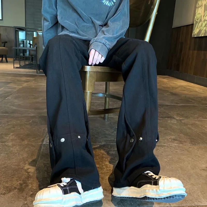 

Джинсы Bla Personali, мужские прямые широкие брюки, осень-зима, большие размеры 300, сум, High Street, американский Sle