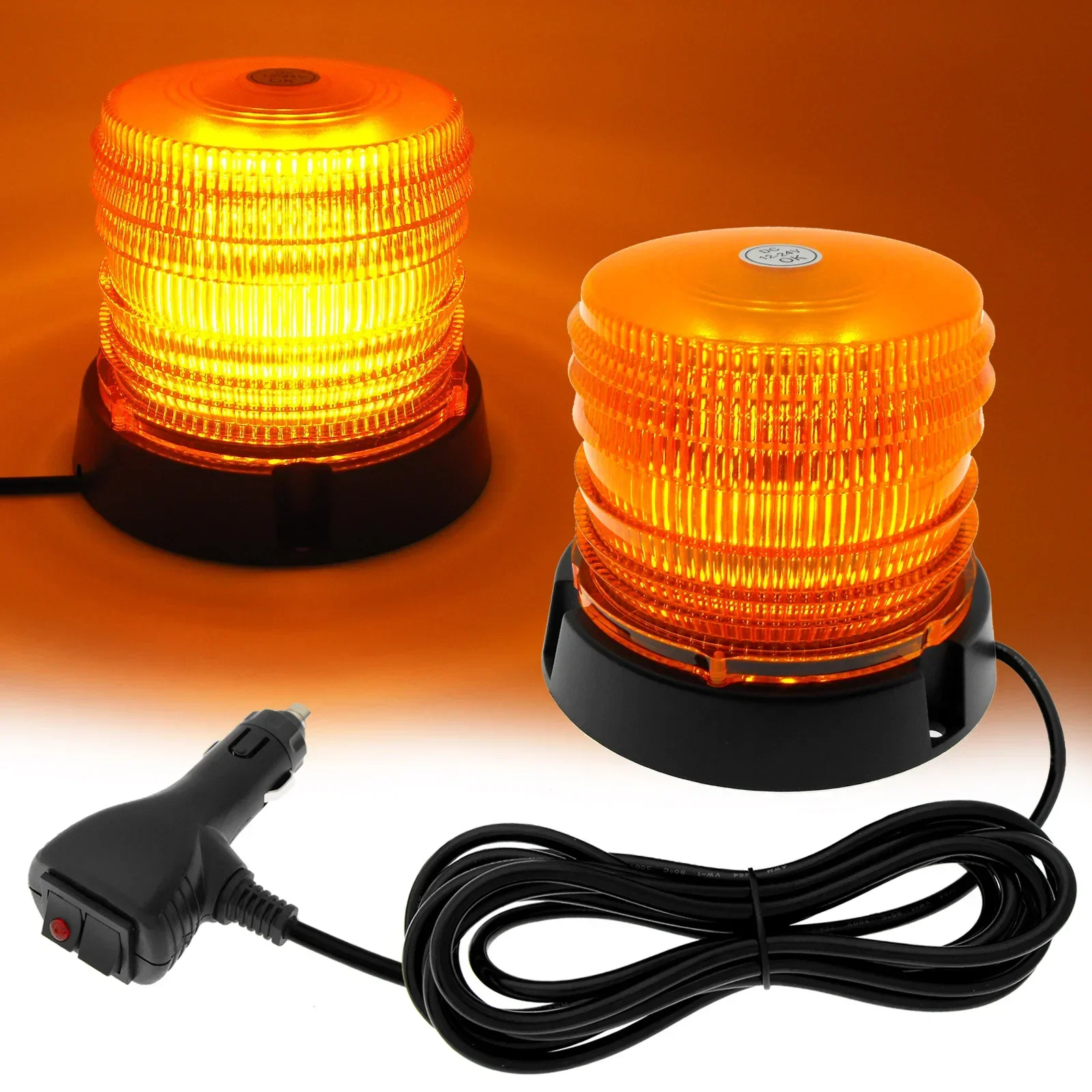 60 LED Safety Warning Flash Signal Strobe Flash Roof