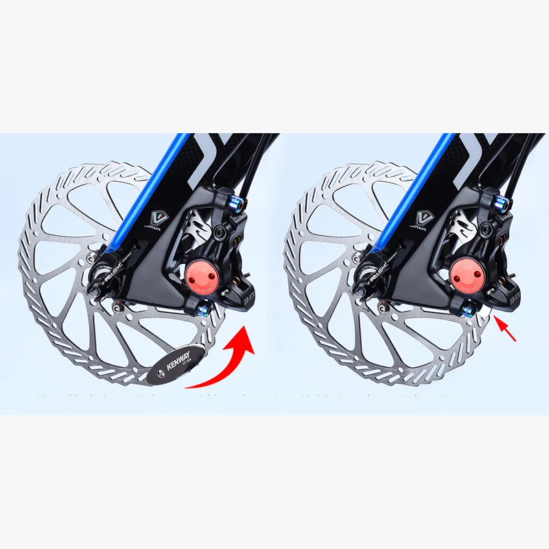 1pc MTB Disc Brake Pads Adjusting Tool Bicycle Pads Mounting Assistant Brake Pads Rotor Alignment Tools Spacer Bike Repair Kit