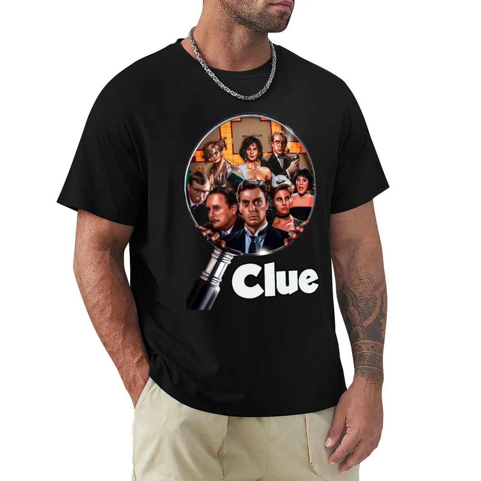 T-shirt vintage Zoom Clue Movie Squad, T-shirt sportif respirant à manches courtes