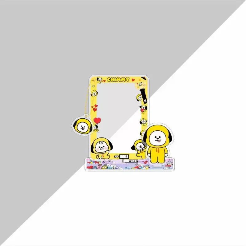 BT21 Cartoon Image Card Insertion Frame Standing Small Card Storage Pendant Desktop Decoration Accessories Star Periphery view 4