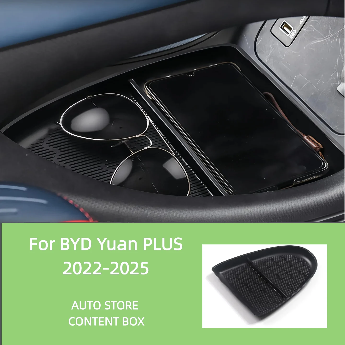 For 22-25 Models of BYD Yuan PLUS Central Storage Compartment Central Storage Box Divider Decoration