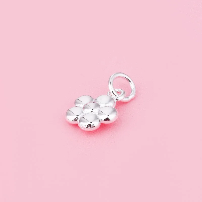 Delicate Floret Flower Smooth Floret Pendant S925 sterling Silver pendant Accessories Accessories accessories