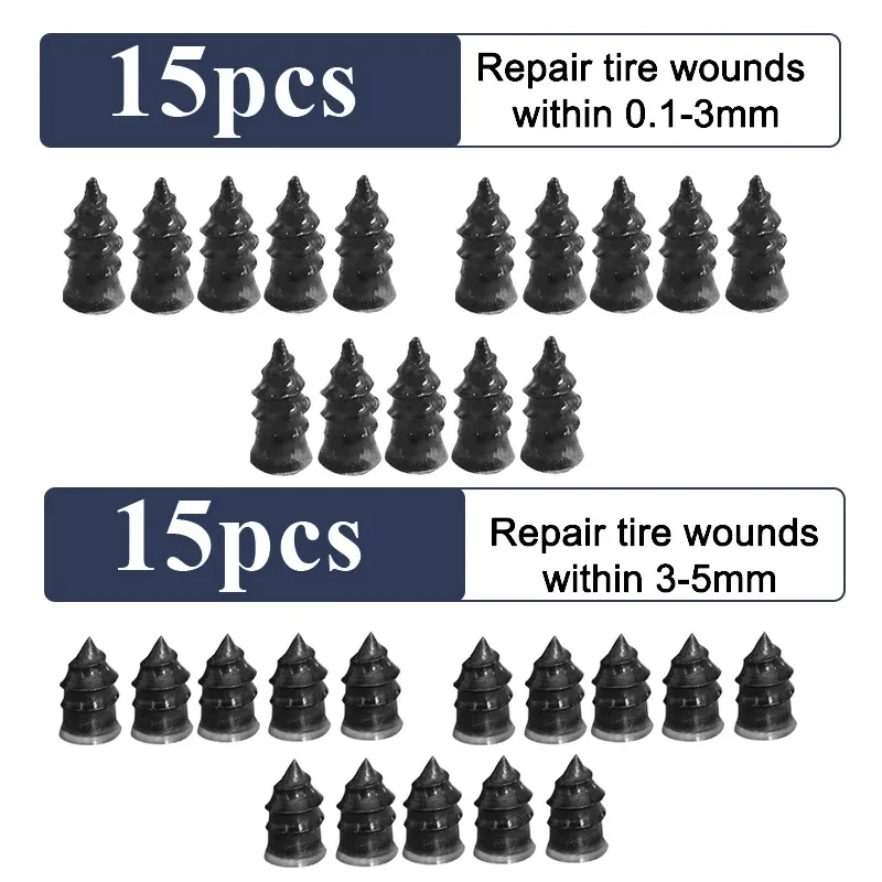 AliExpress Universal Car Motorcycle Tyre Repair Nails Truck Scooter Bike Tire Puncture Repair Tool Car Tyre Repair Rubber Nail Set