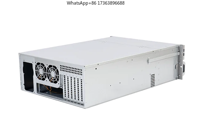 4U Rackmount Server Case 24 Hot-Swappable SATA/SAS Drive Bay MiniSAS/SATA 6Gb/s 12Gb/s Connector Fan Cooling USB Power Supply view 3
