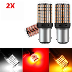 2pcs Led Canbus Lamp Turn Signal Light 1156 BA15S P21W BAU15S PY21W 7440 W21W 1157 BAY15D P21/5W 3157 3000LM LED Bulb