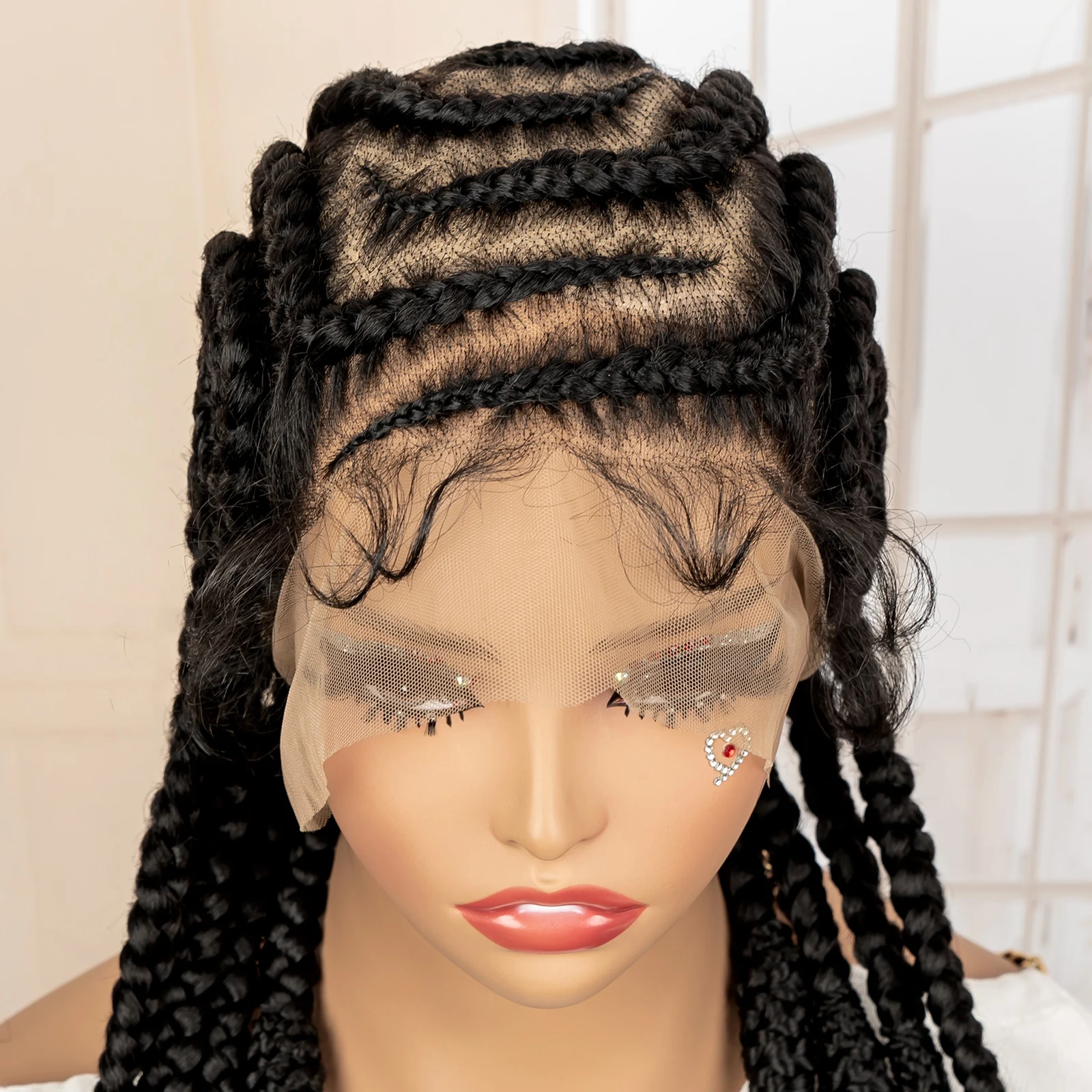 New Synthetic Afro Braided Wig - Synthetic Braided Wigs For Black Women ulasan dan harga