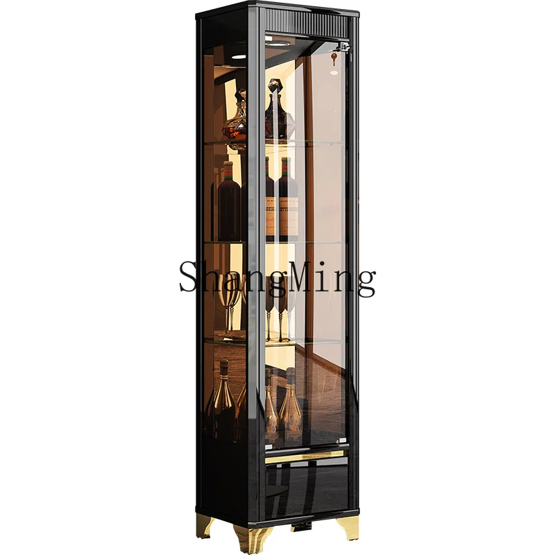 

ZYY Modern Simple Display Cabinet Household Wall Dining Side Cabinet Light Luxury Dining Room Living Room Locker