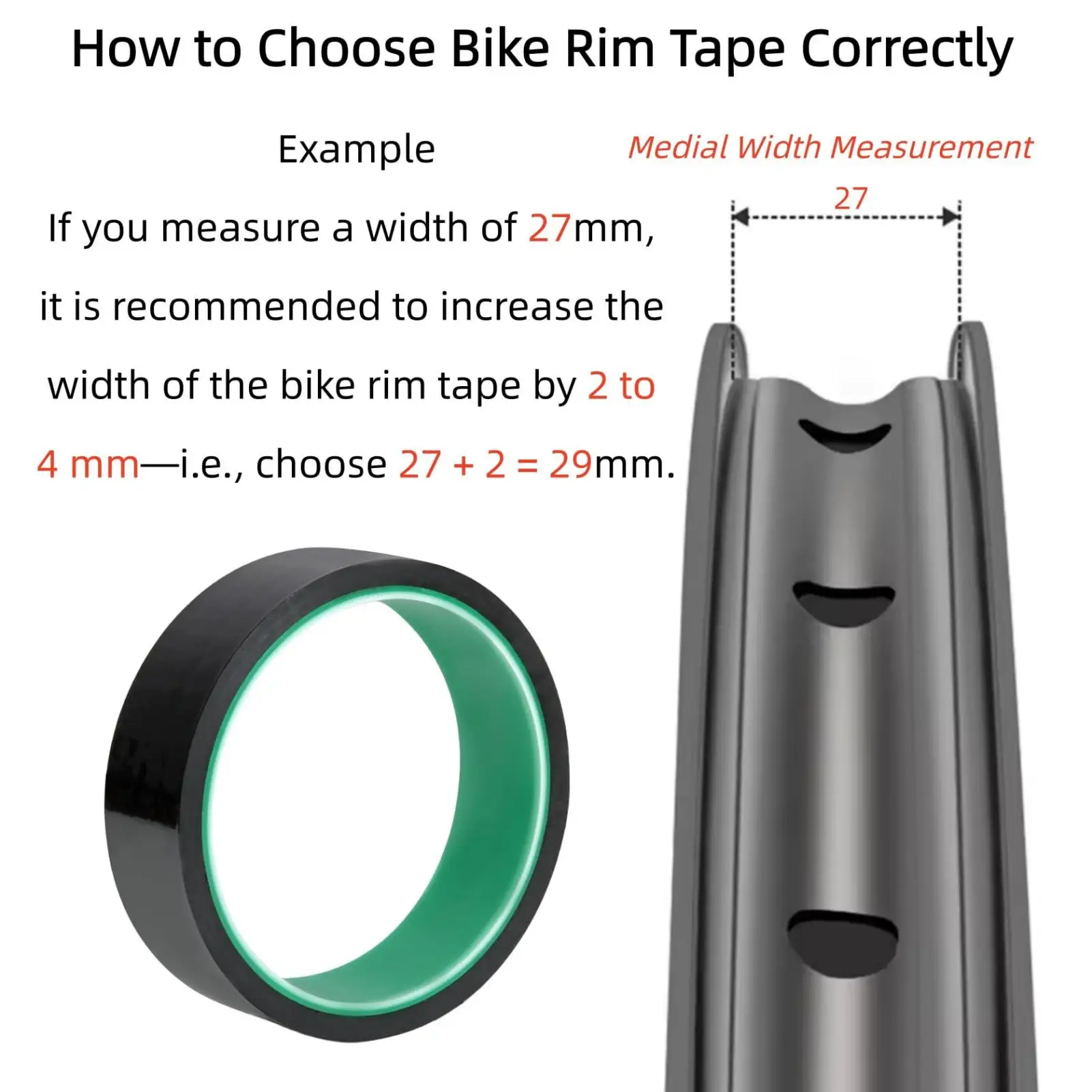 DOMEN Fahrrad Tubeless Felgenband Fahrradreifen-Einlage Vakuum-Reifenpolster Fahrrad PET-Reifendichtungsband Breite 20-37mm*10m Fahrradzubehör – Detail 8