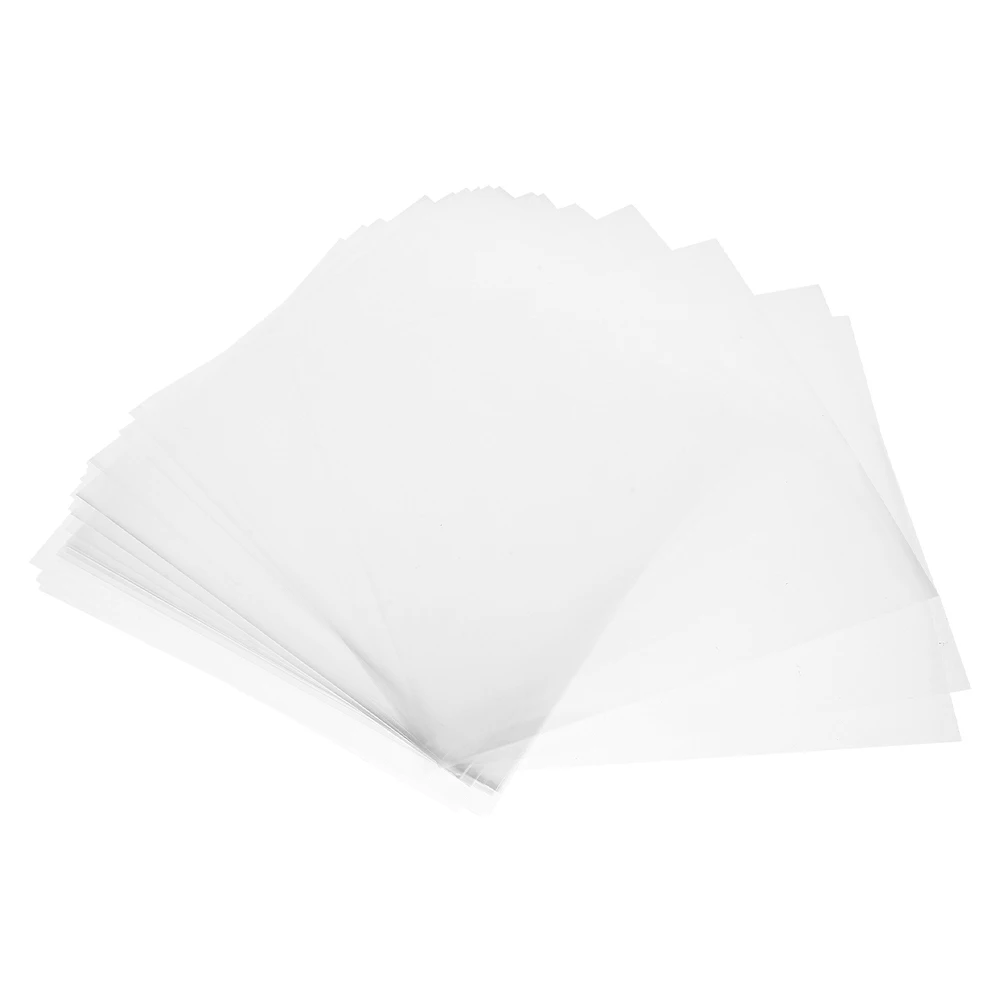 

100pcs Waterproof Wrapping Clear Candy Wrappers Paper Clear Multi-use Sheets for Bouquet Candy Gift Packaging Box
