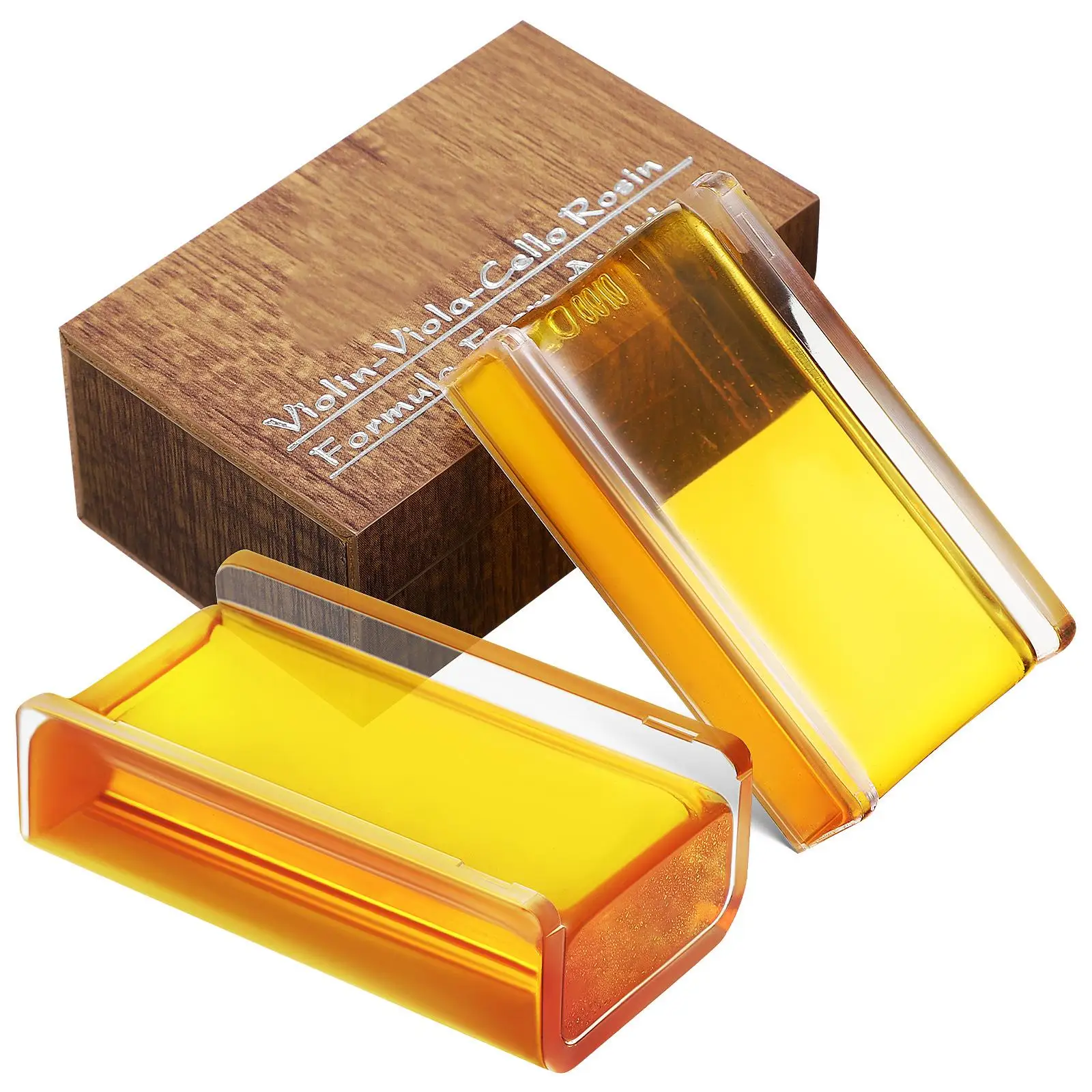 

2 Pcs Rosin Viola for Violin Viola Cello Bow Instruments Orchestral Accessories Supplies Storage Accessories