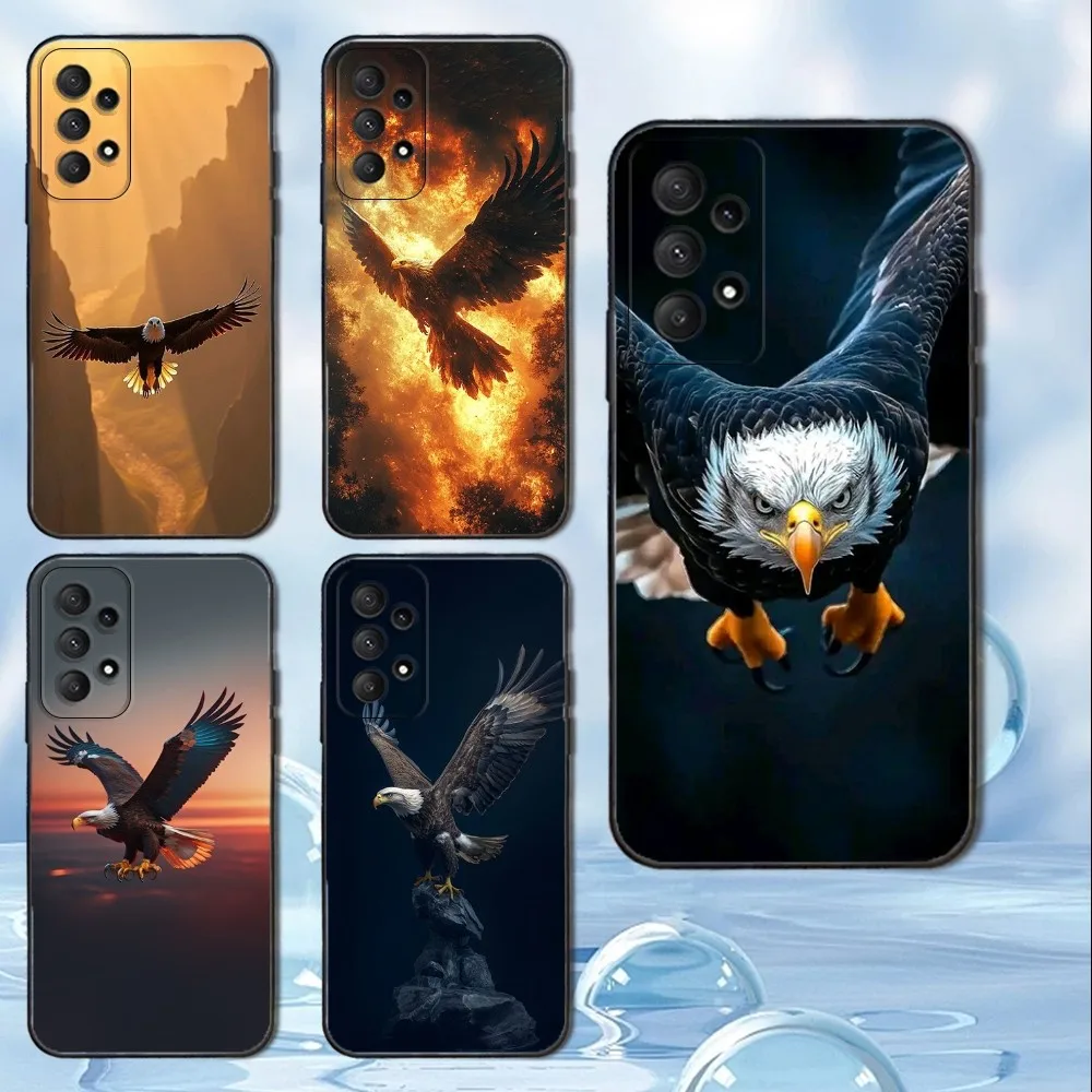 

Fierce eagle Phone Case For Samsung Galaxy A13,A21s,A22,A31,A32,A52,A53,A71,A80, Soft Black Cover