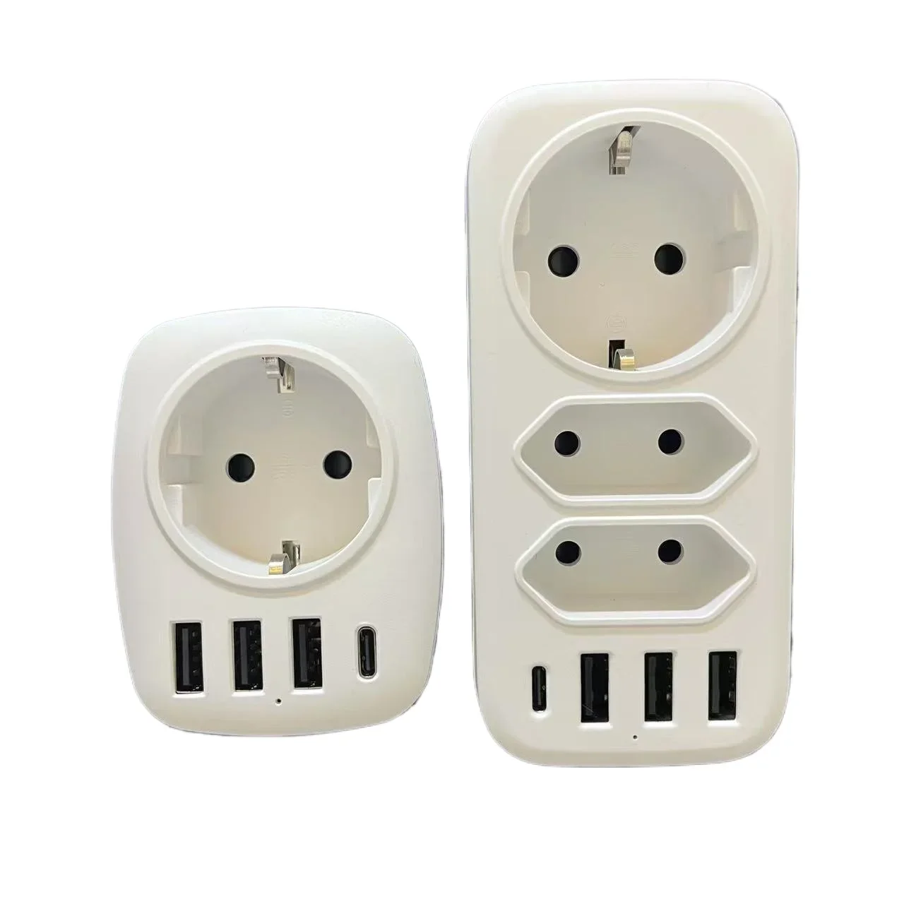 EU Plug Wall Socket with 3 USB And 1 Type-C Ports 16A Power Adapter Germany Outlet 4000W High Power Electrical Adapter for Spain