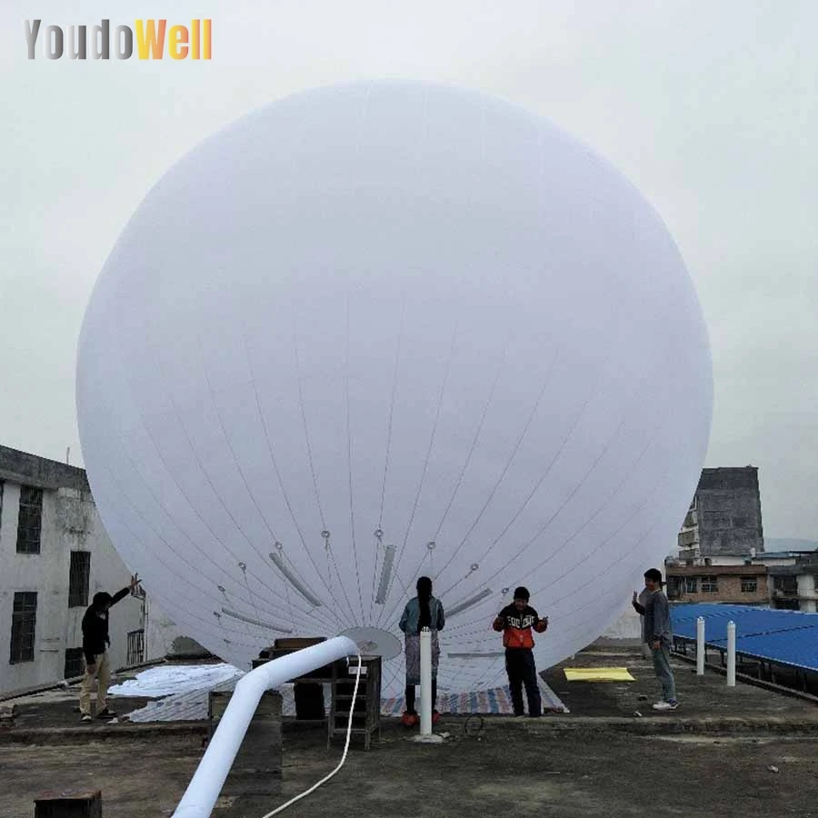 Bola inflable gigante blanca pura colgante al aire libre personalizada, proyección, decoración comercial para eventos y fiestas