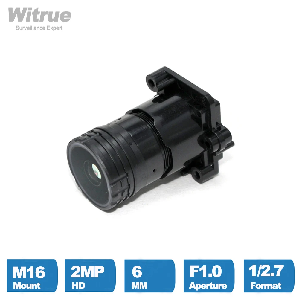 Witrue Star light  CCTV Lens 2 Mega Pixel  6mm 1/2.7