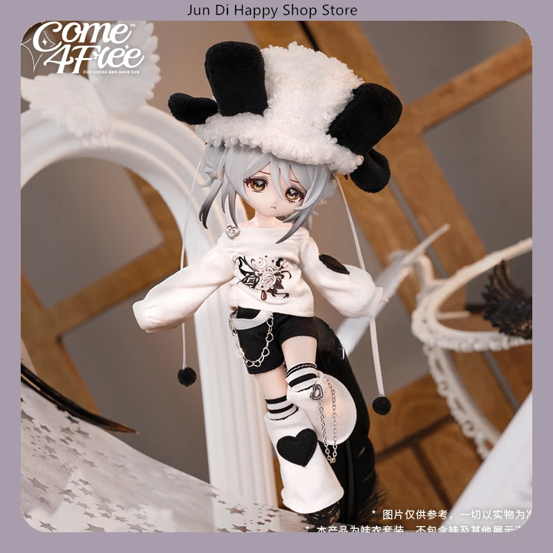 

COME4FREE 1/12 BJD Doll Clothes Daily Series Two Mirrors Aries Style Outfit Set for OB11 Doll Clothes