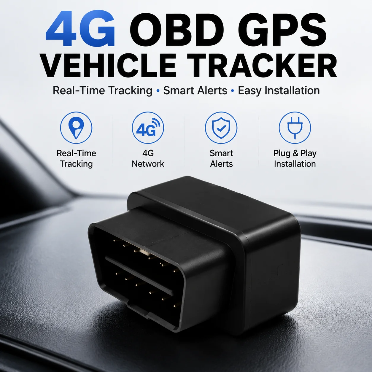 Heavy Equipment Gps Tracker - 4G OBD GPS Vehicle Tracker Real